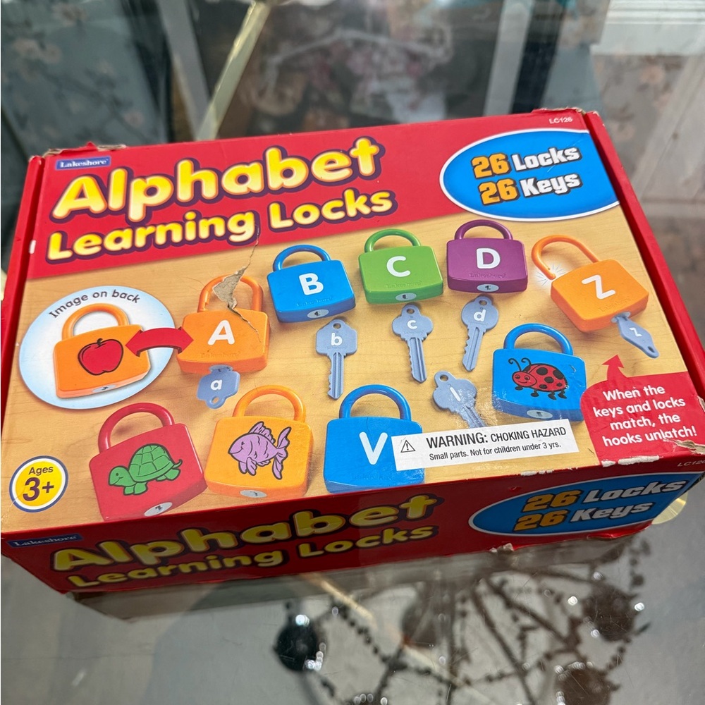 Lakeshore Alphabet Learning Locks Toy Set - Multicolor